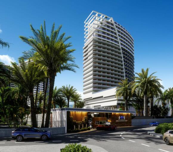 Luksusowy apartament 2+1 na 5. piętrze w Grand Sapphire, Iskele – Long Beach