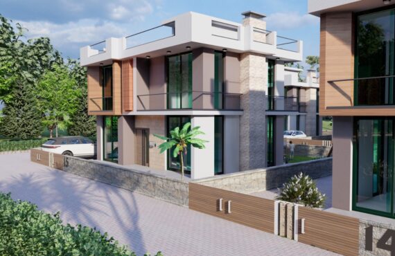 ویلاهای لوکس 3+1 با منظره کوه و دریا در لاپتا، قبرس شمالی