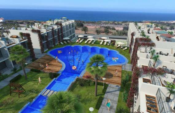 Pearl Island Homes Kuzey Kıbrıs'ta Deniz Manzaralı Stüdyo Daire