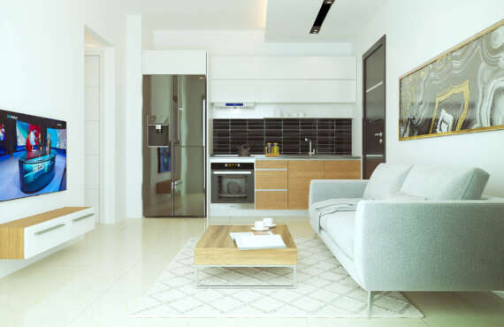 Modern 1+1 appartement in Kurt 2 Residence, Famagusta | Onroerend goed in Noord-Cyprus